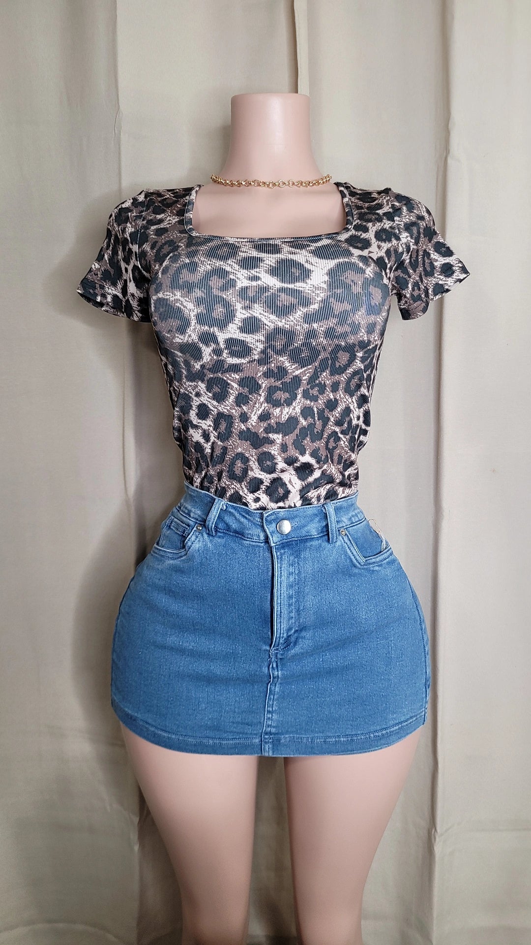 Celine Denim skort