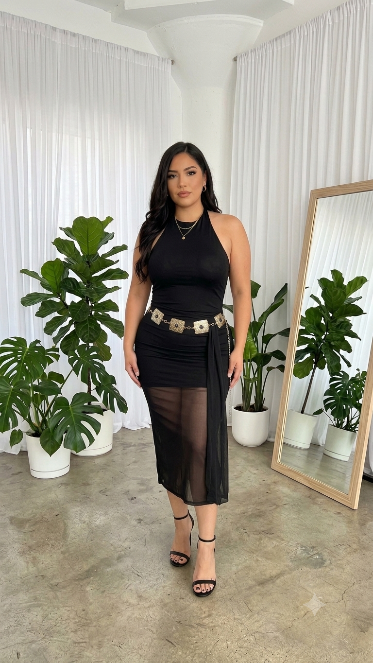 Shayla halter Maxi dress