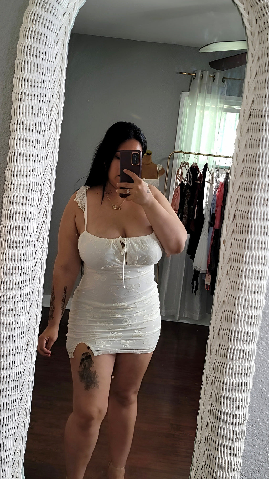 Cassandra mini dress (ivory)
