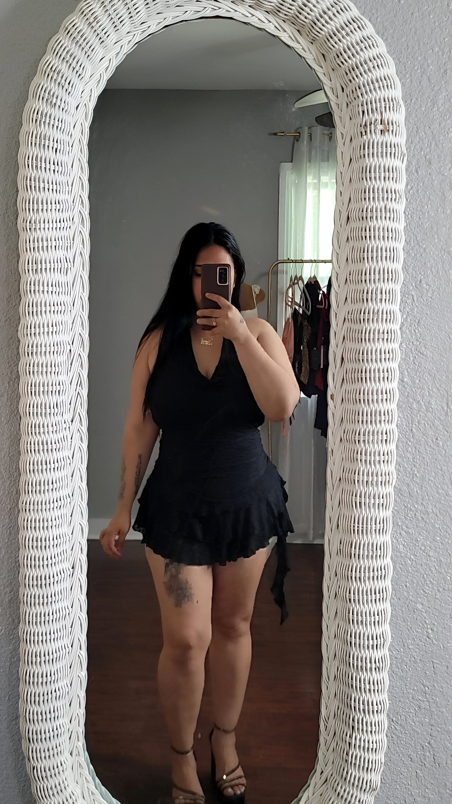 Caterine Ruffled mini dress