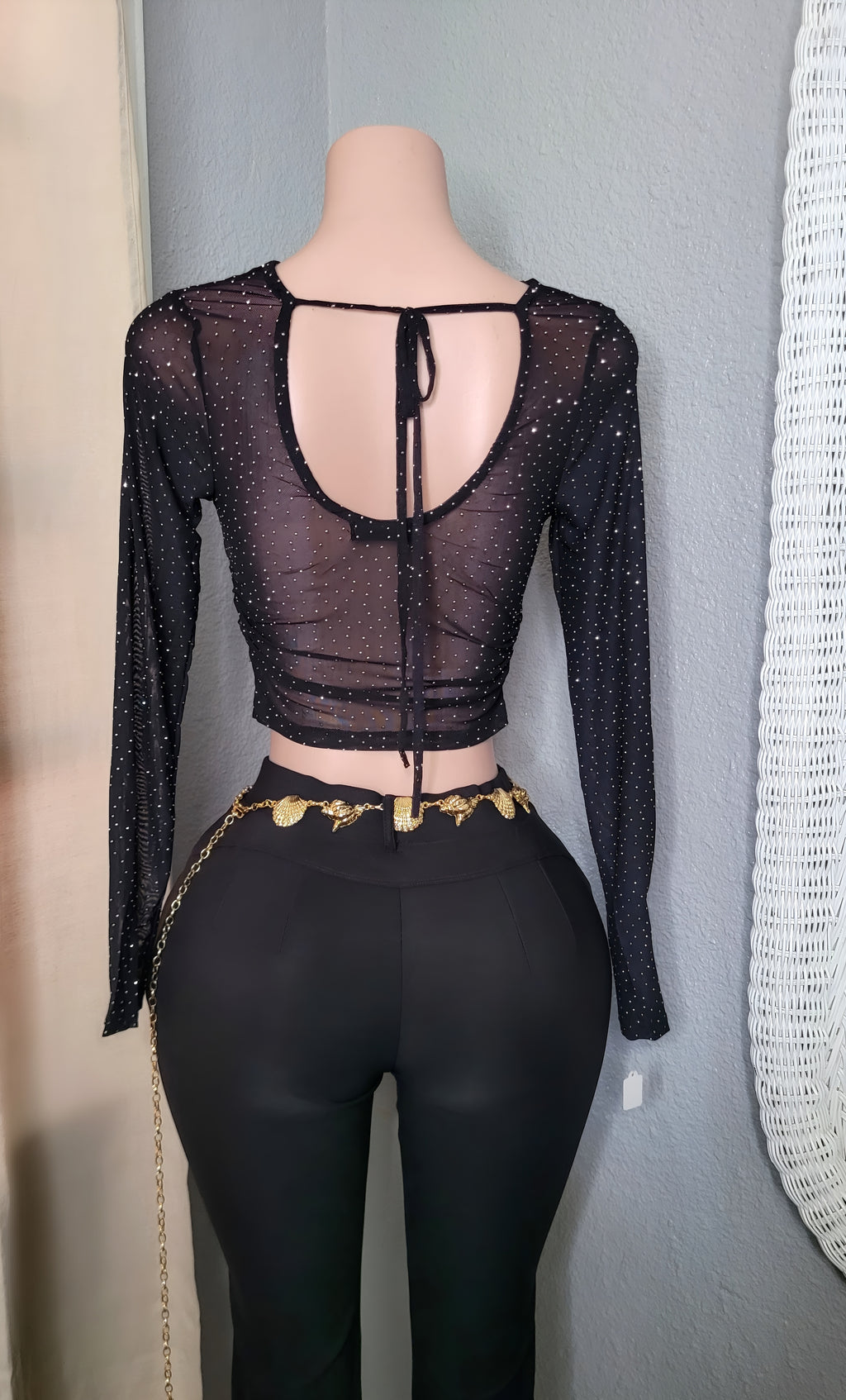 Samira Rhinestone Top
