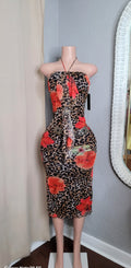 Coral Mermaid Maxi Dress