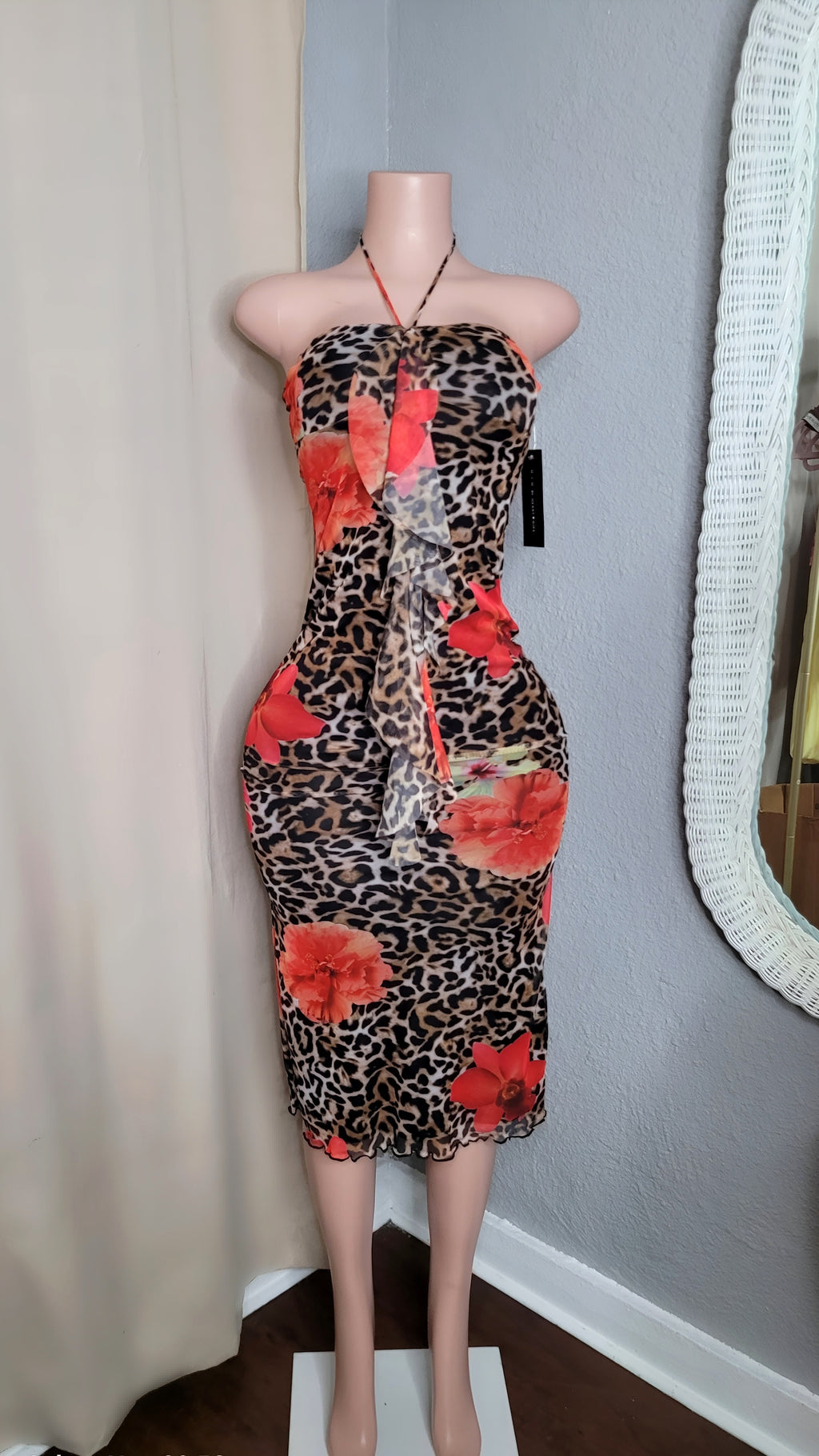 Coral Mermaid Maxi Dress