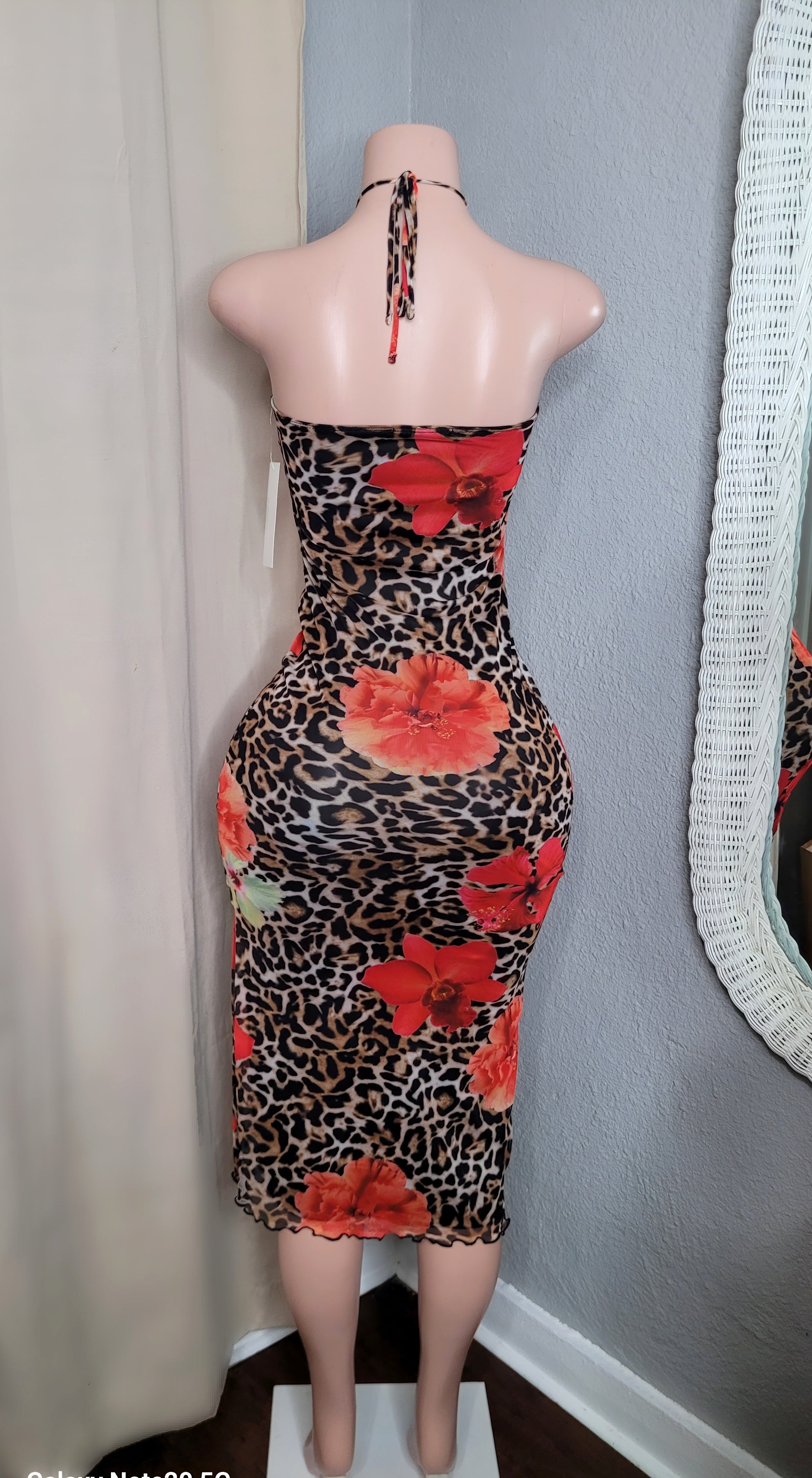 Coral Mermaid Maxi Dress