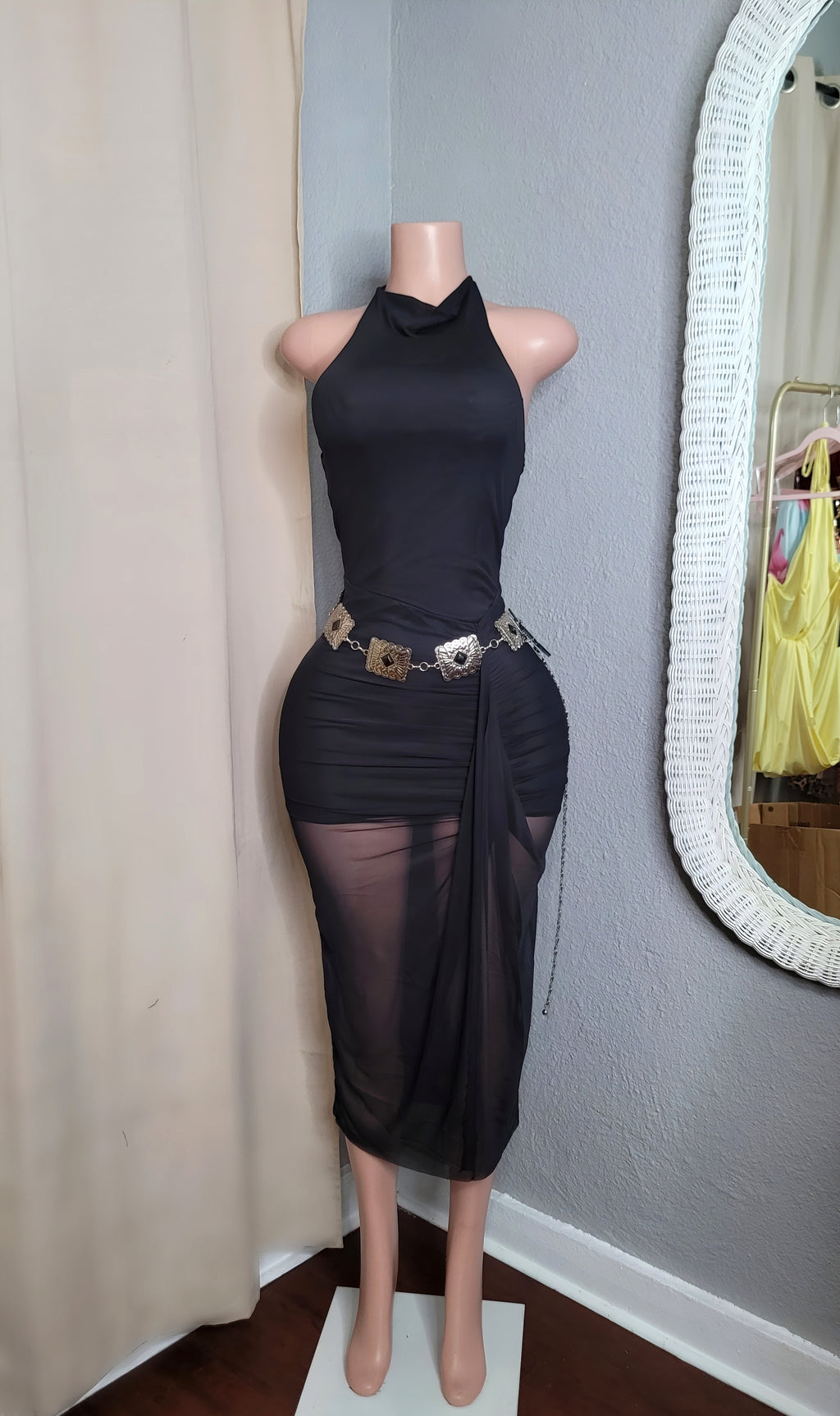 Shayla halter Maxi dress