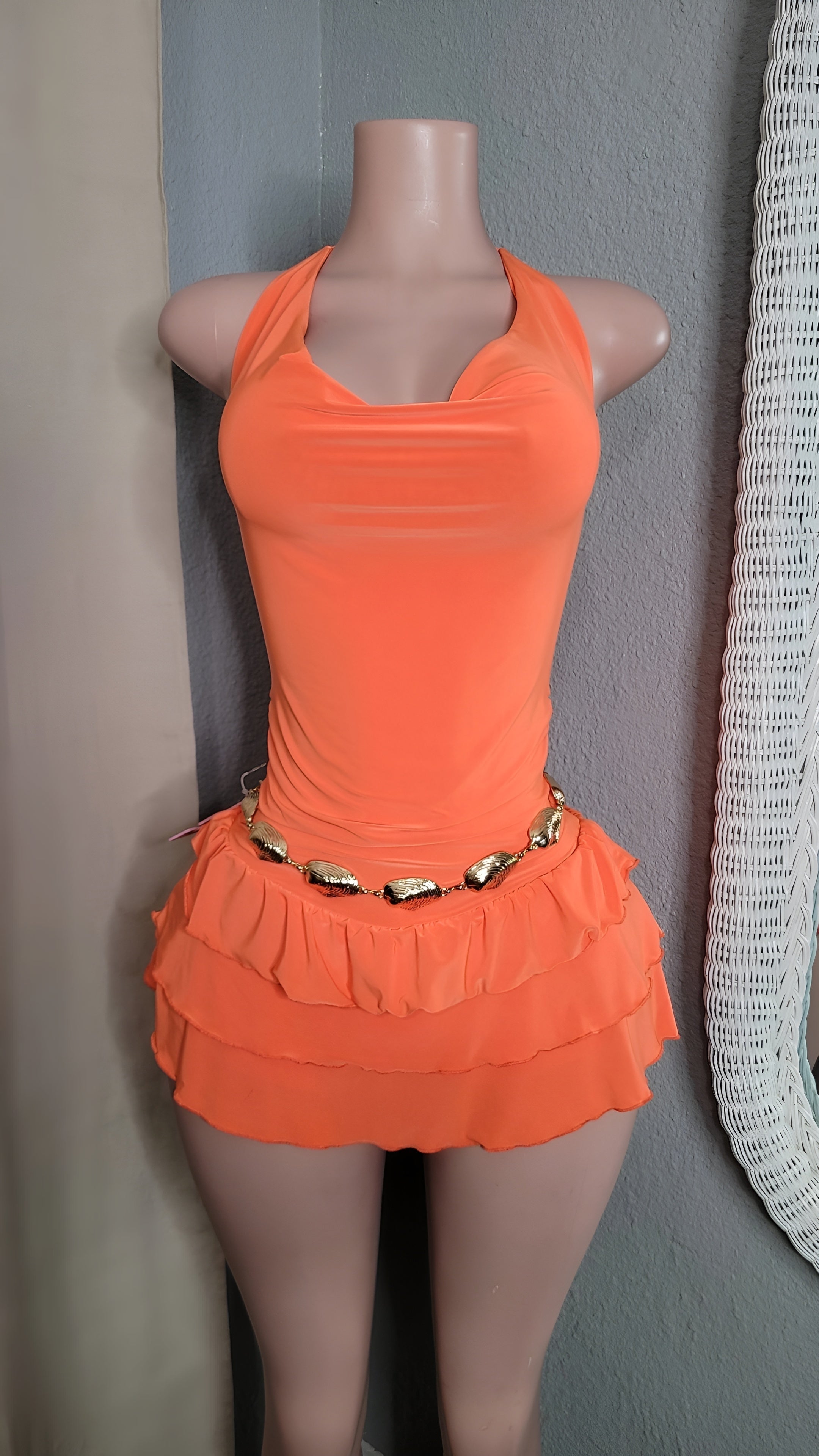 Ximena ruffle mini w/short