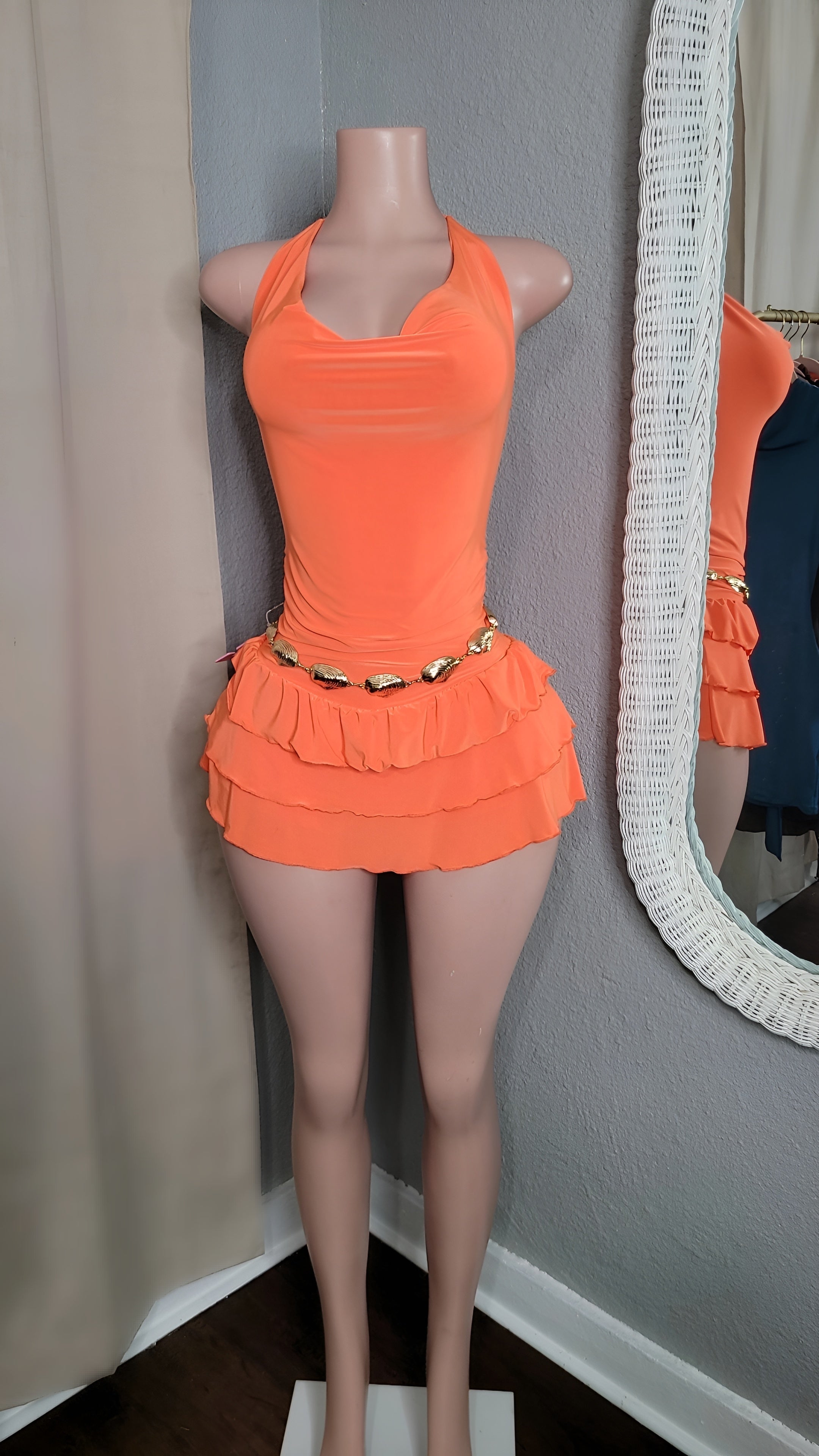 Ximena ruffle mini w/short