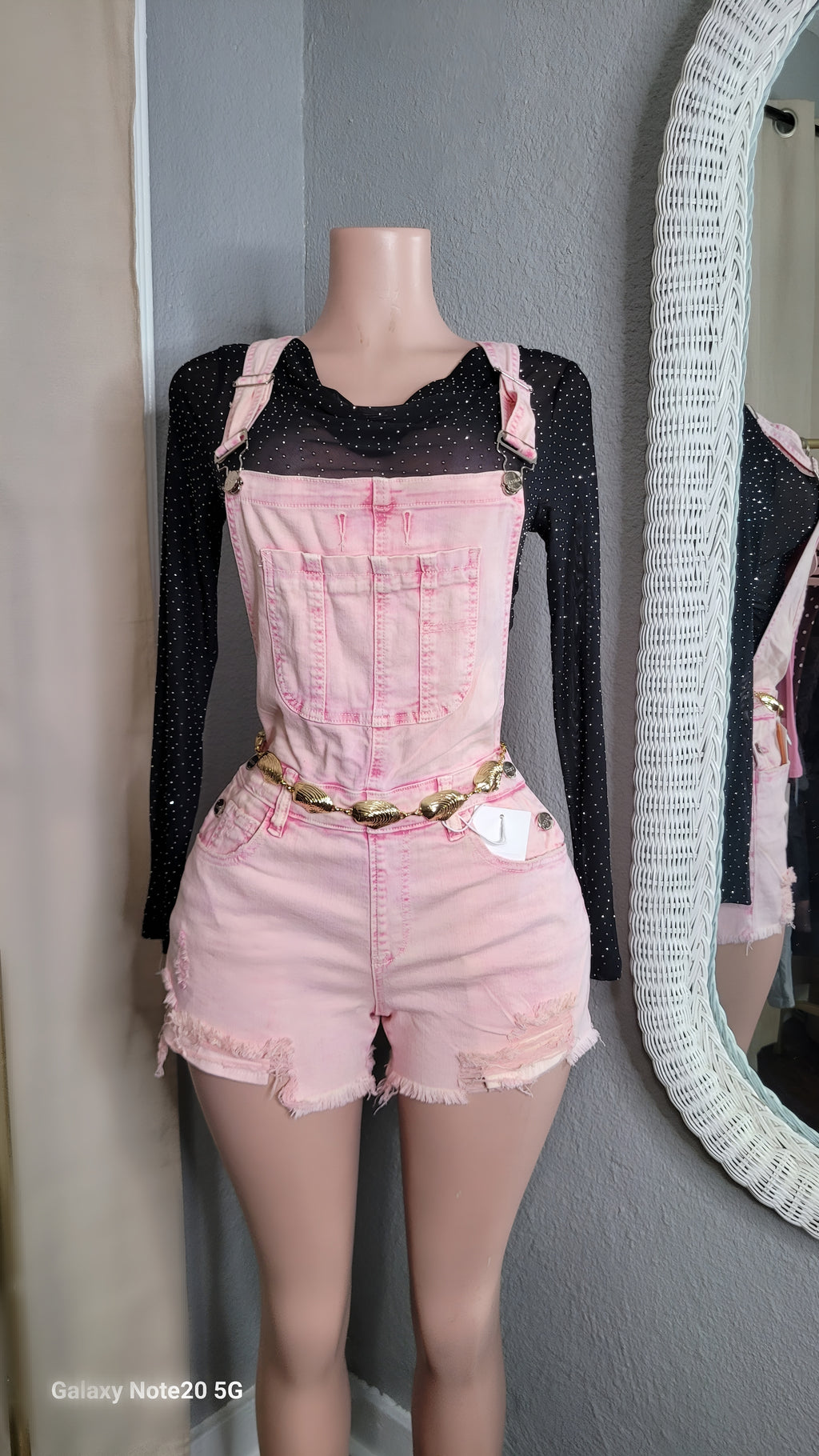 Kari overalls (wash pink)