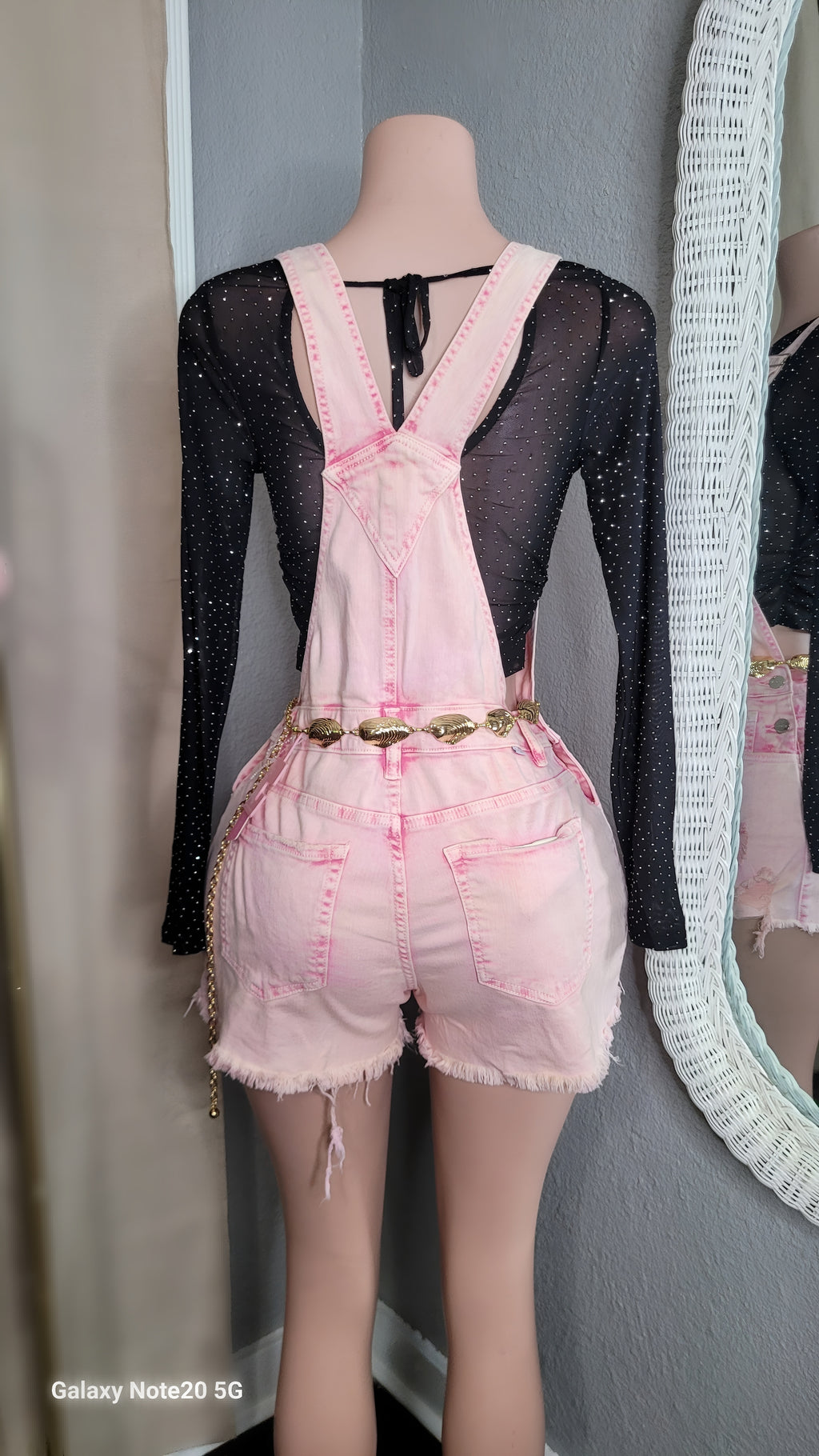 Kari overalls (wash pink)