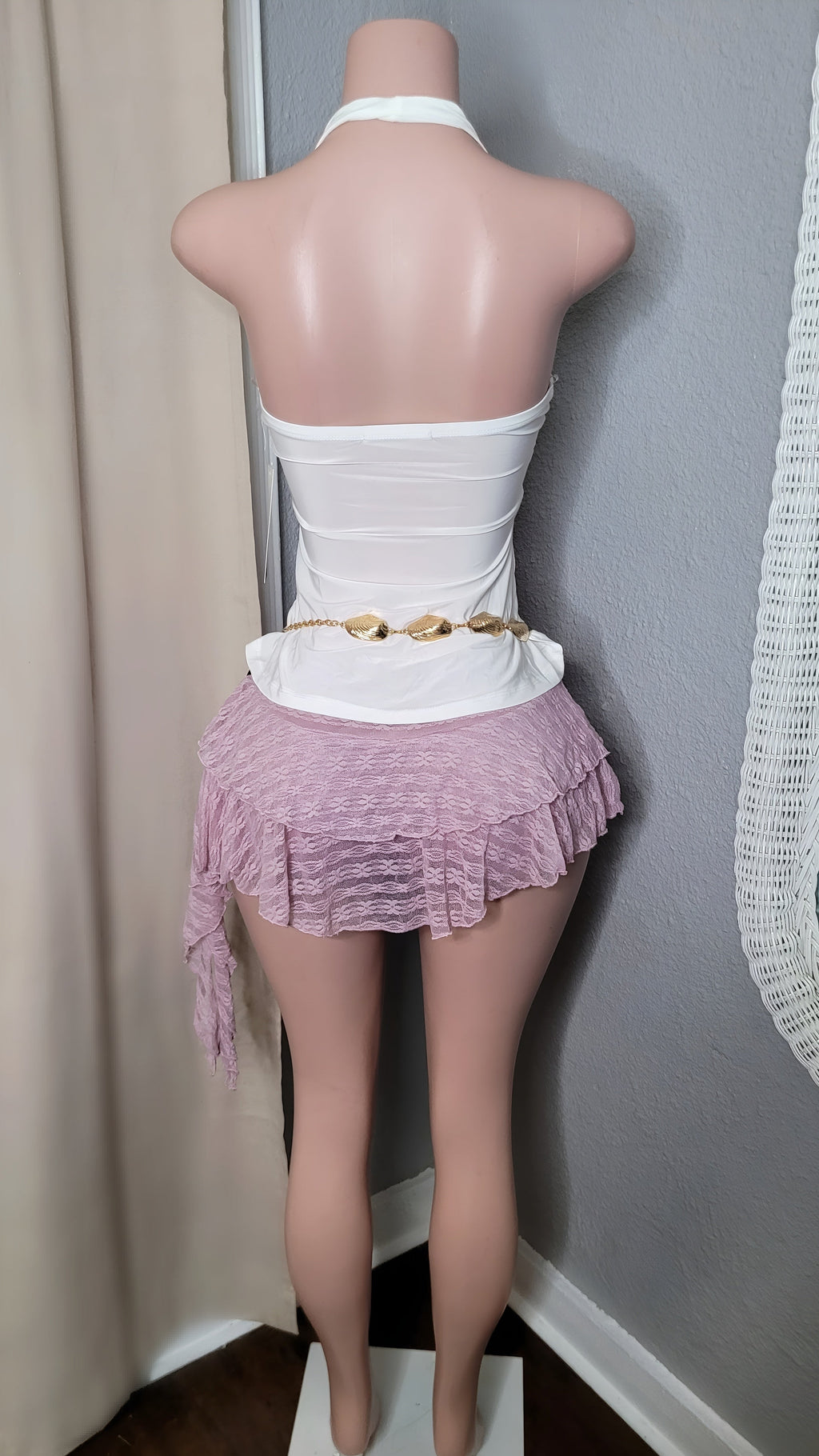 Renata Ruffle skort (Mauve)