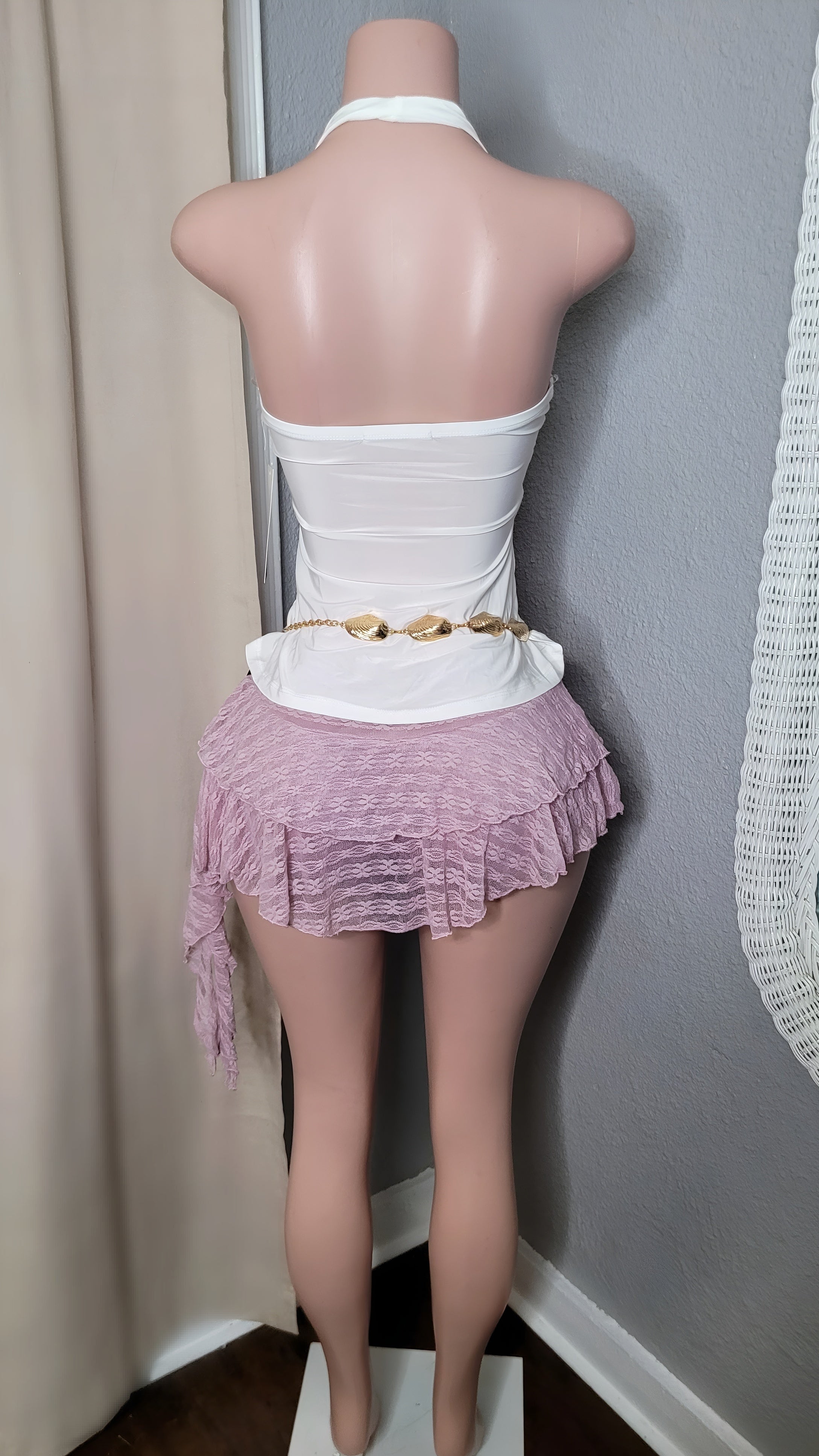 Renata Ruffle skort (Mauve)