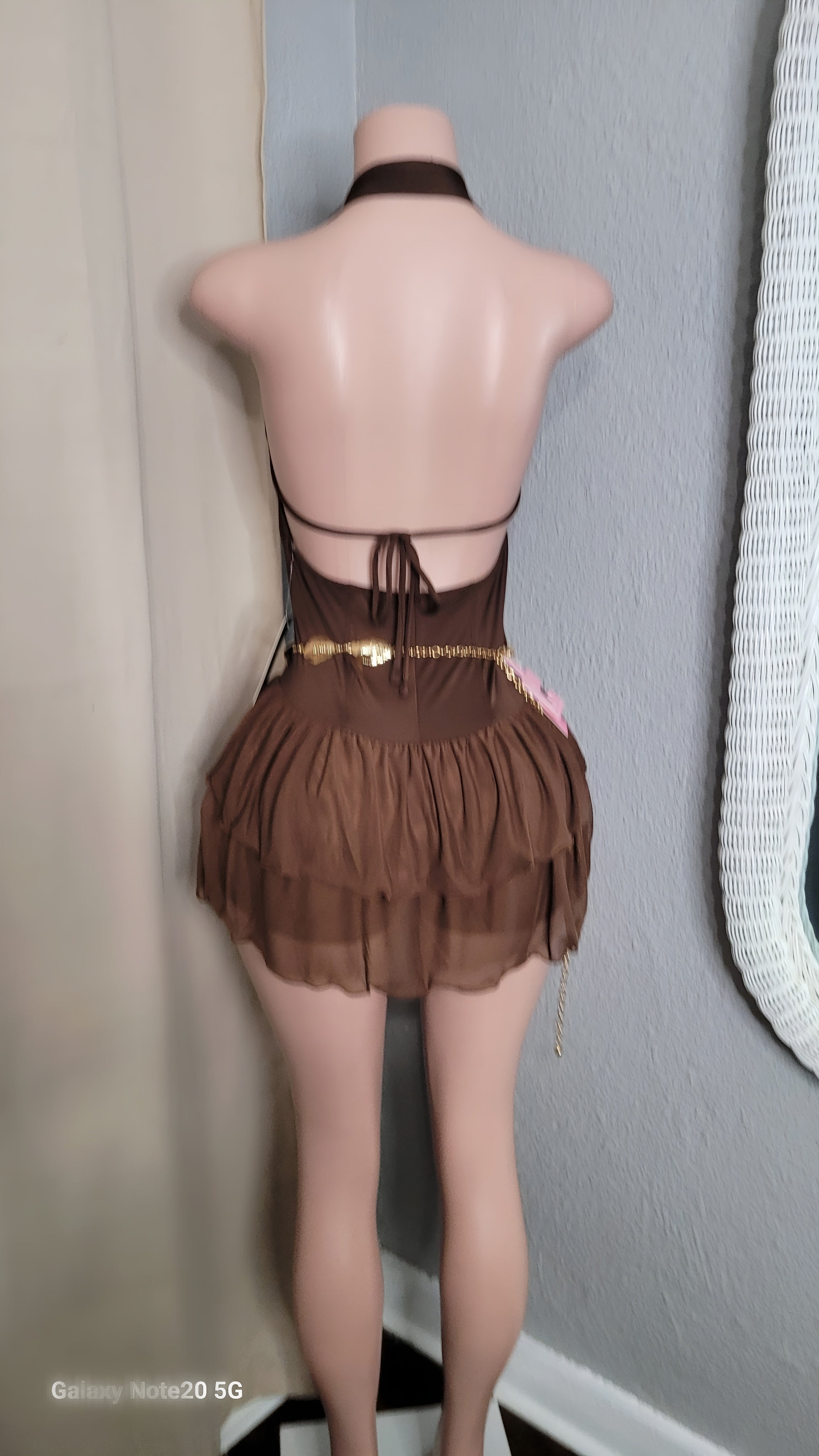 Bliss ruffle mini dress w/short