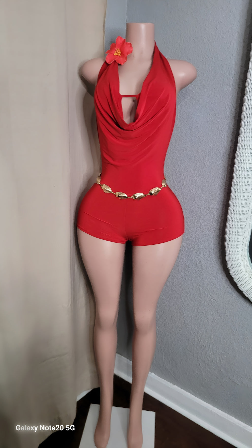 Isa halter Romper
