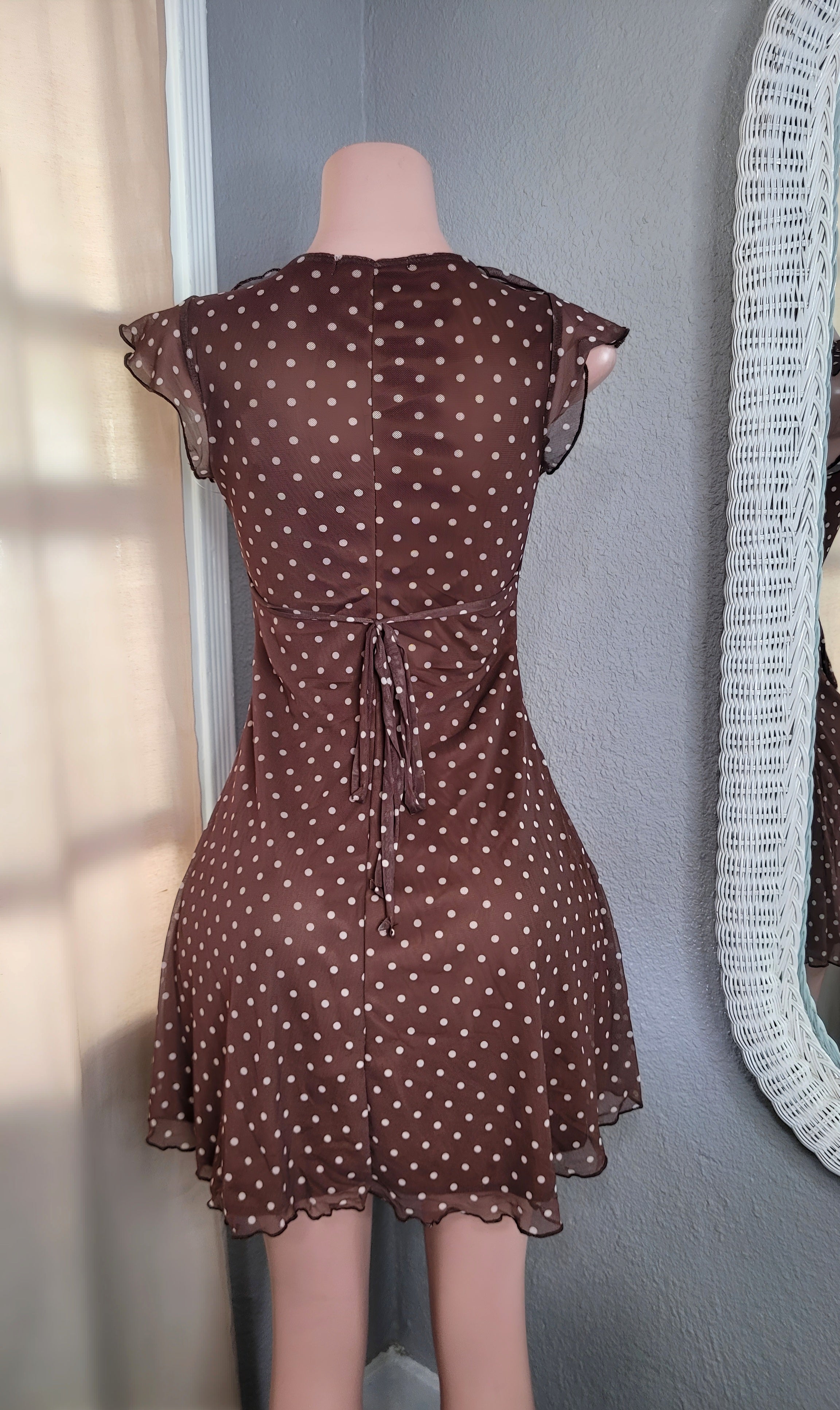 Kary polka dot mini Dress