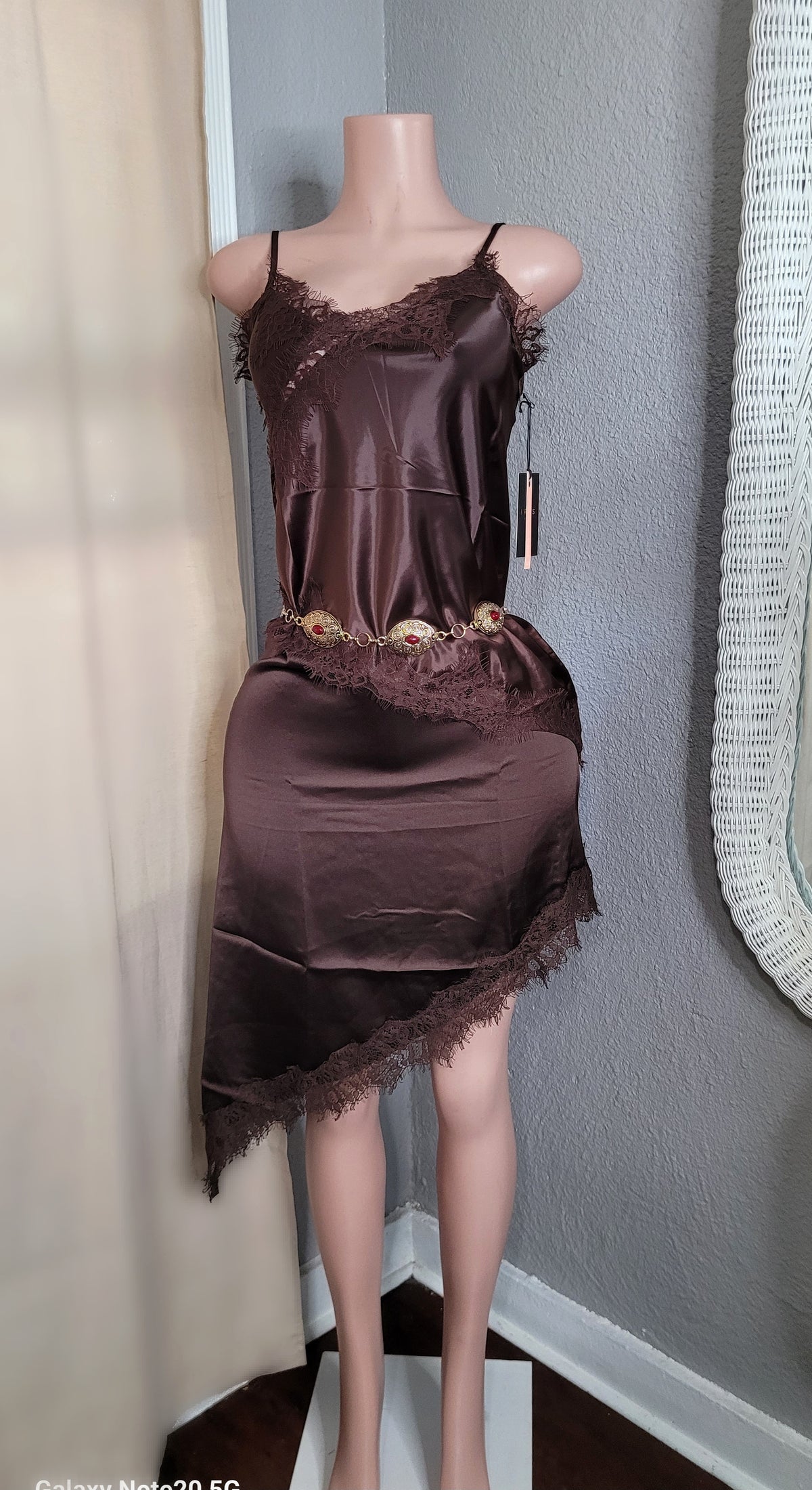 Pilar Satin skirt