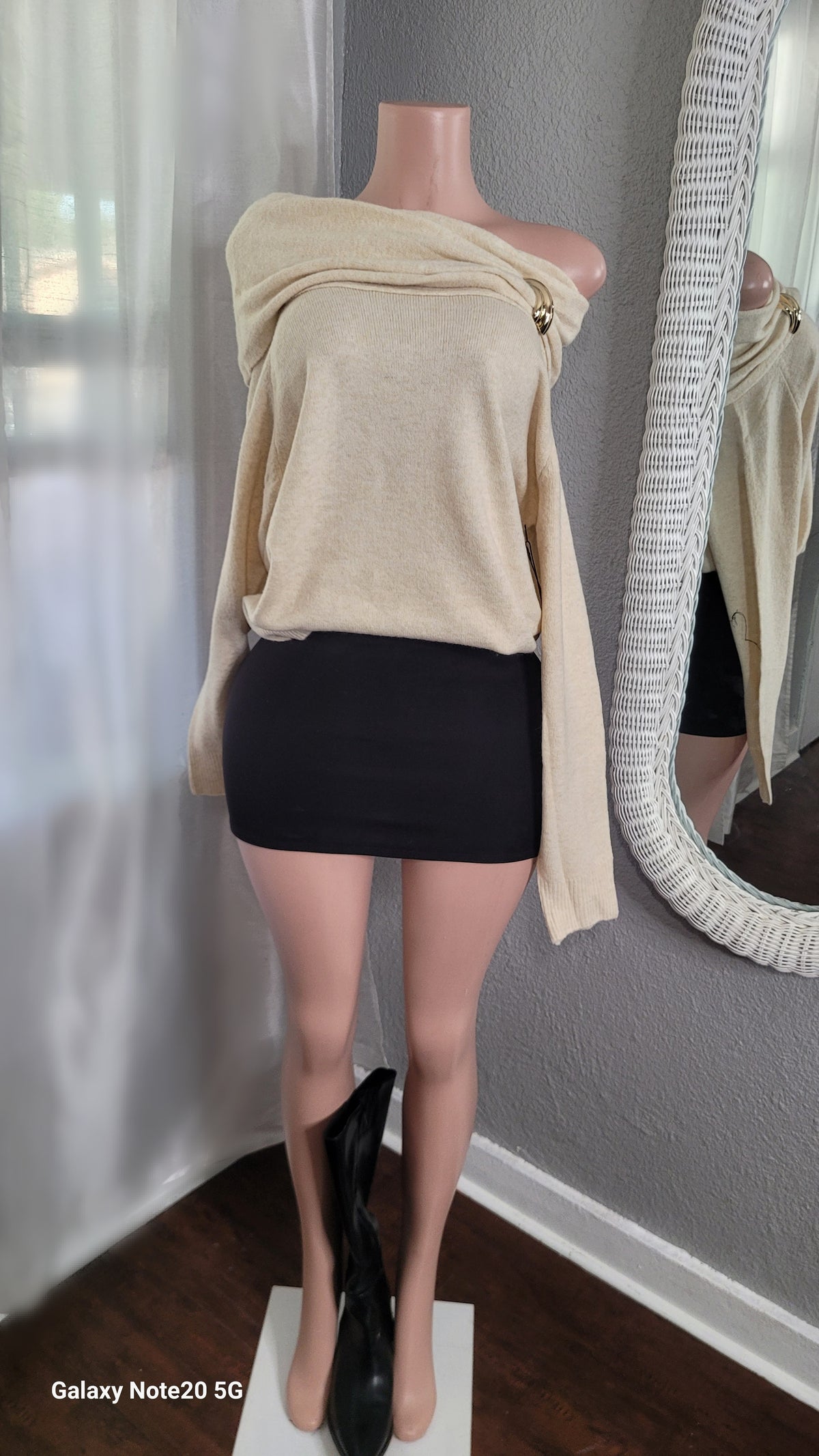 Marinette sweater top (oatmeal)