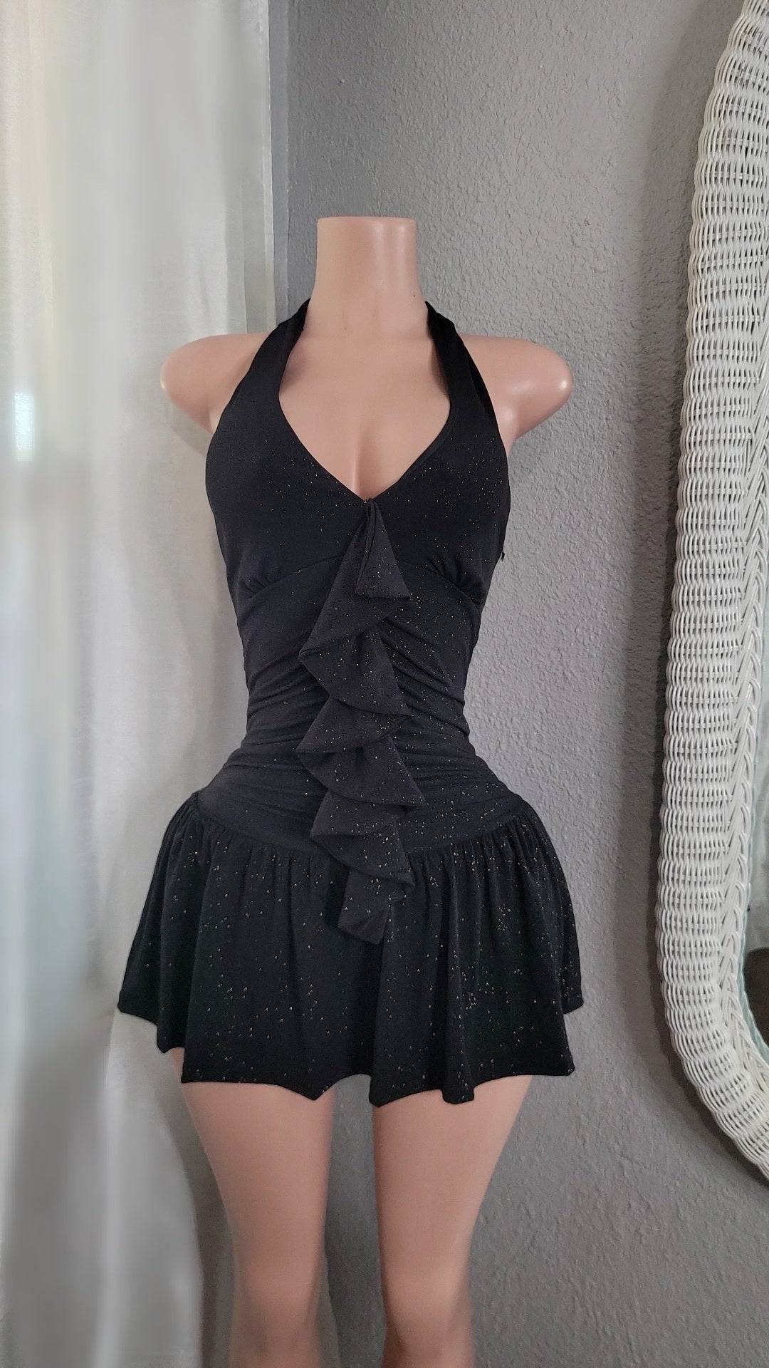 Nayeli glitter Mini dress w/short