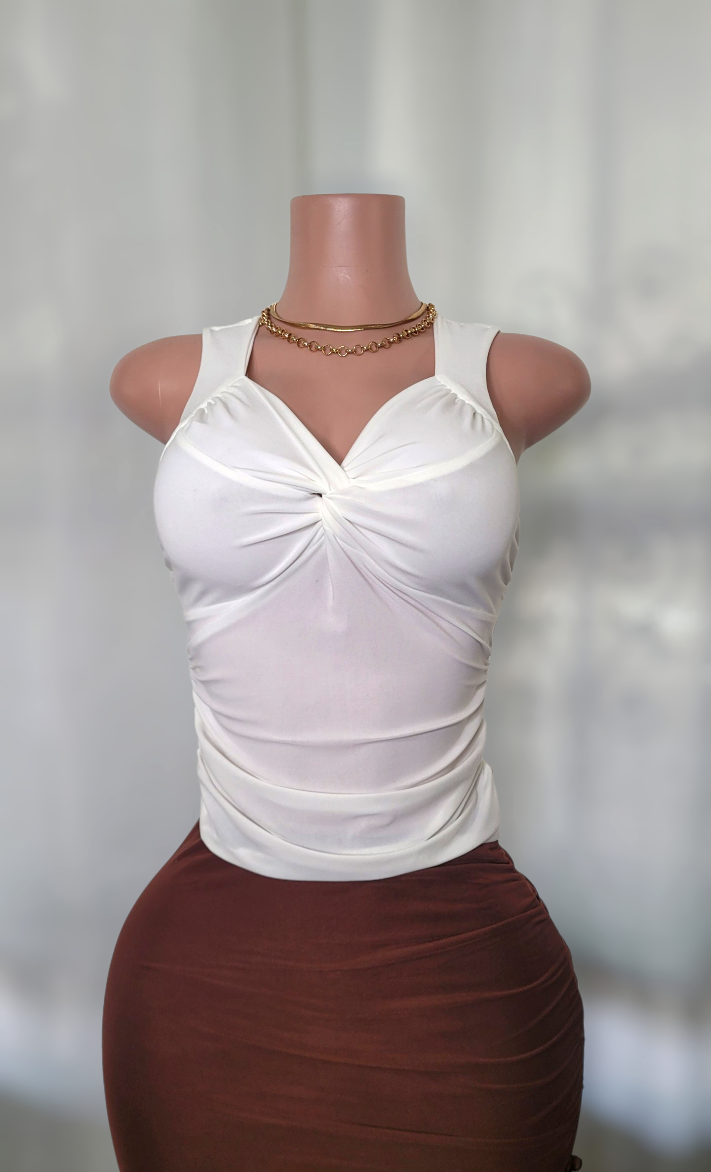 Gisele twist top (ivory color)