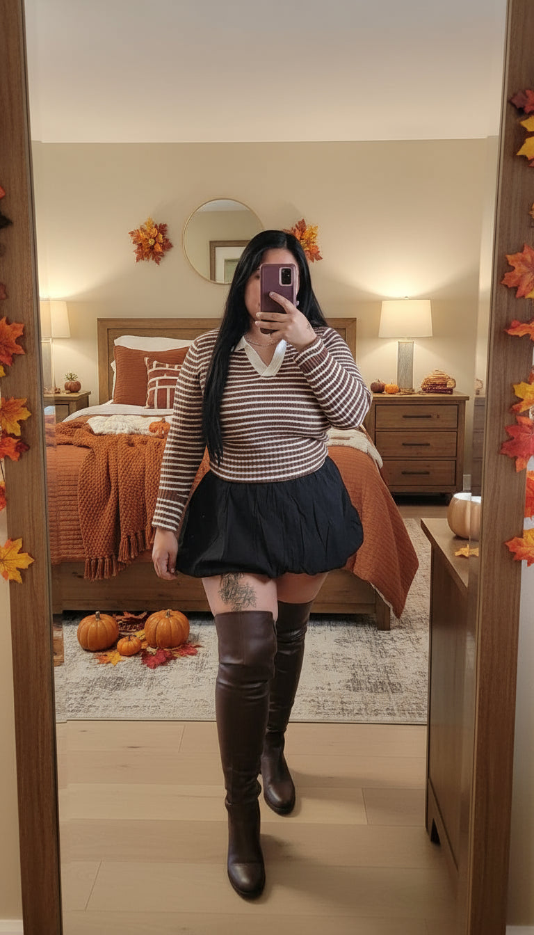 Susset bubble mini skirt