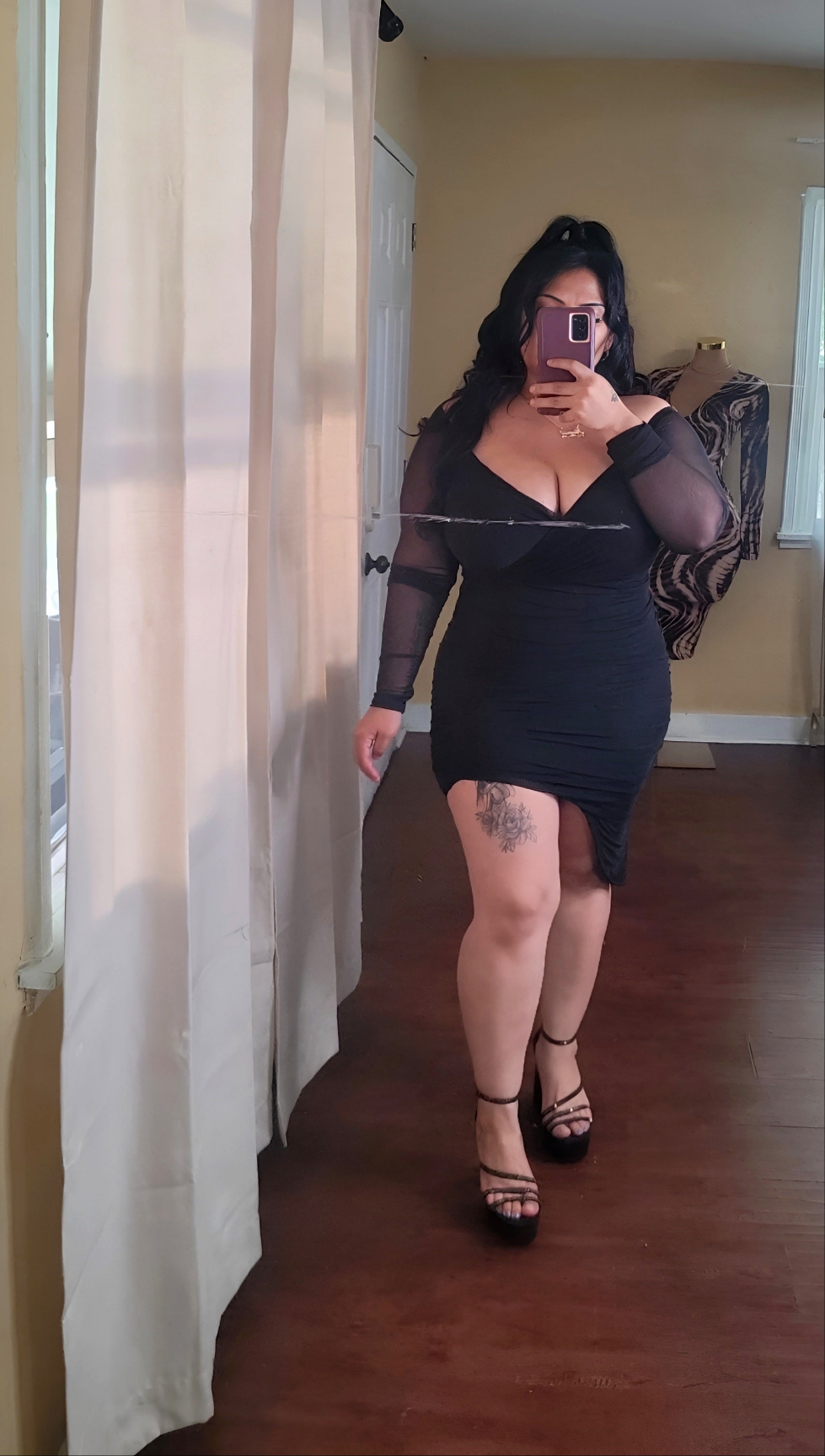 Mari  ruched dress