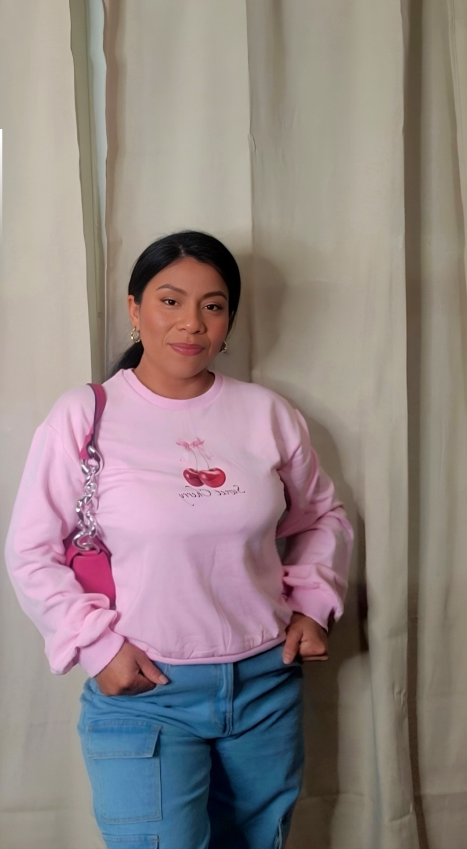 Cherry girl sweater