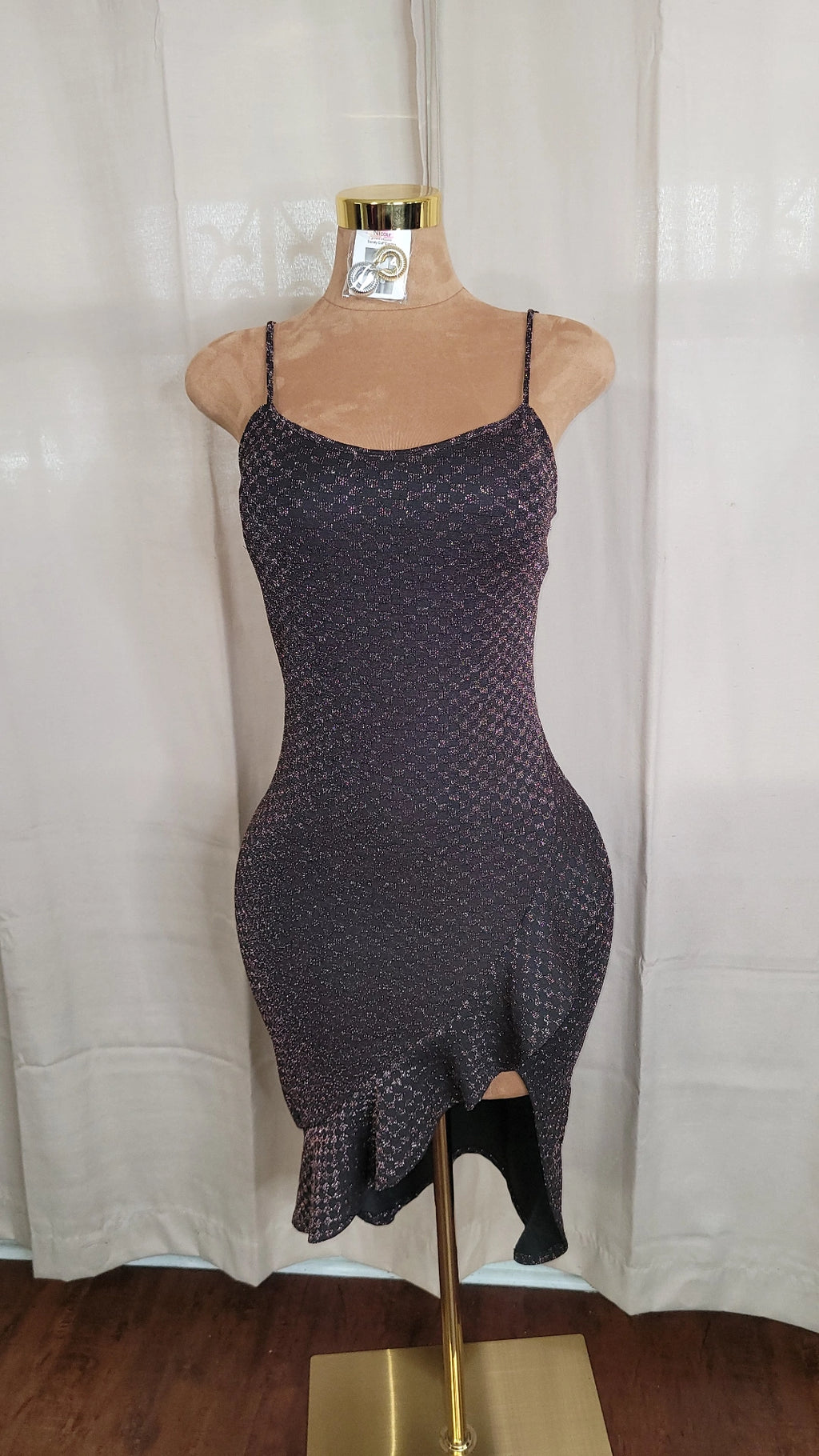 Merlina Ruffle Midi dress