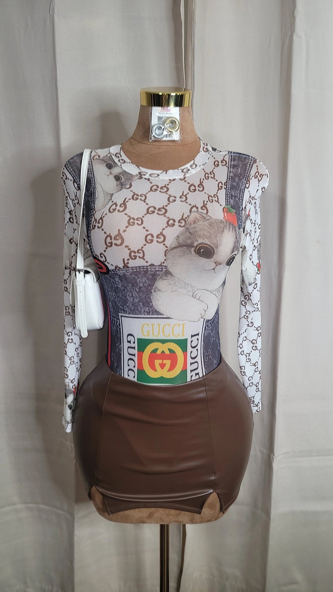 GG mesh bodysuit
