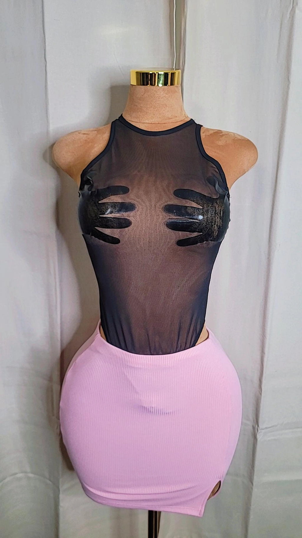 Hands on me mesh bodysuit