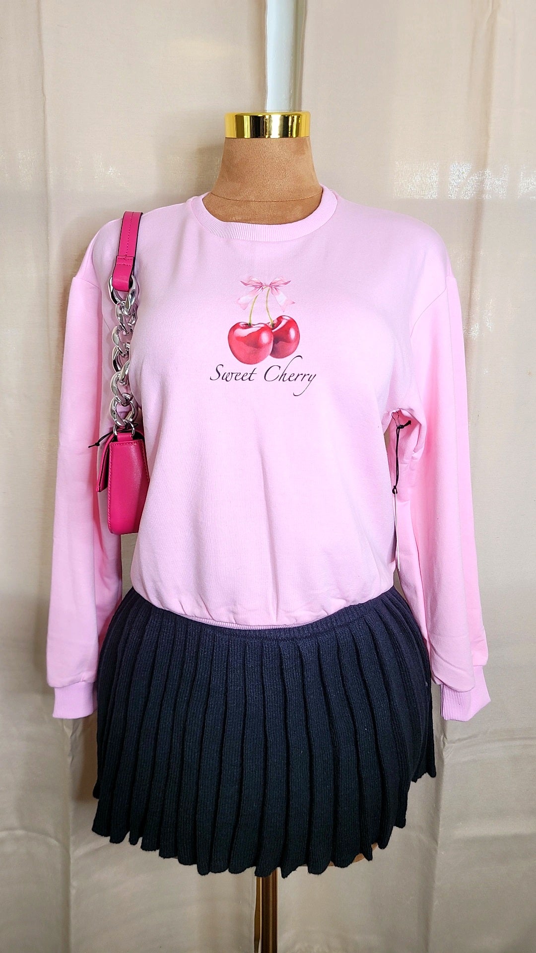 Cherry girl sweater