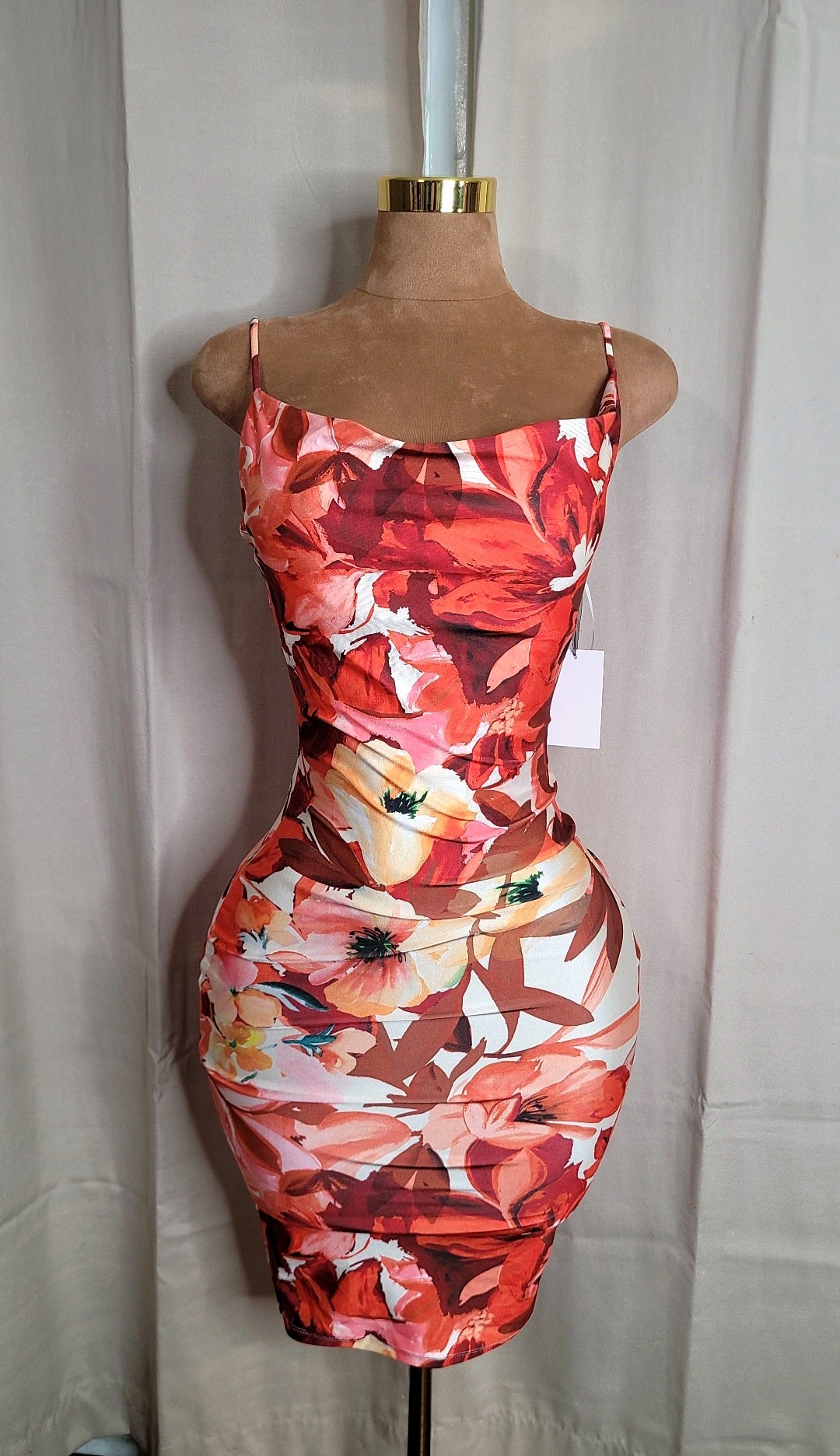 Salma flower midi dress