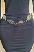 Black chain belt