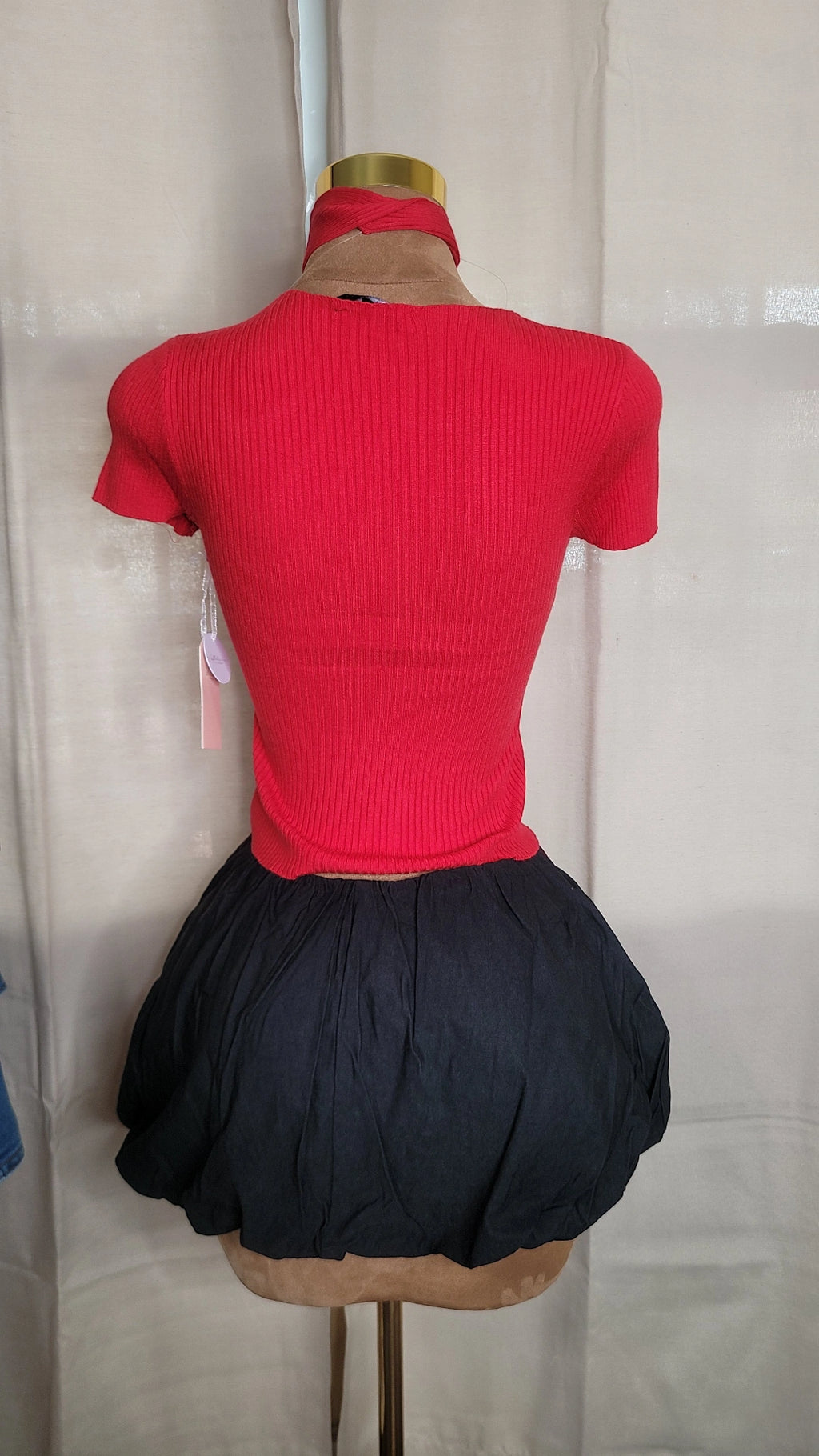 Susset bubble mini skirt