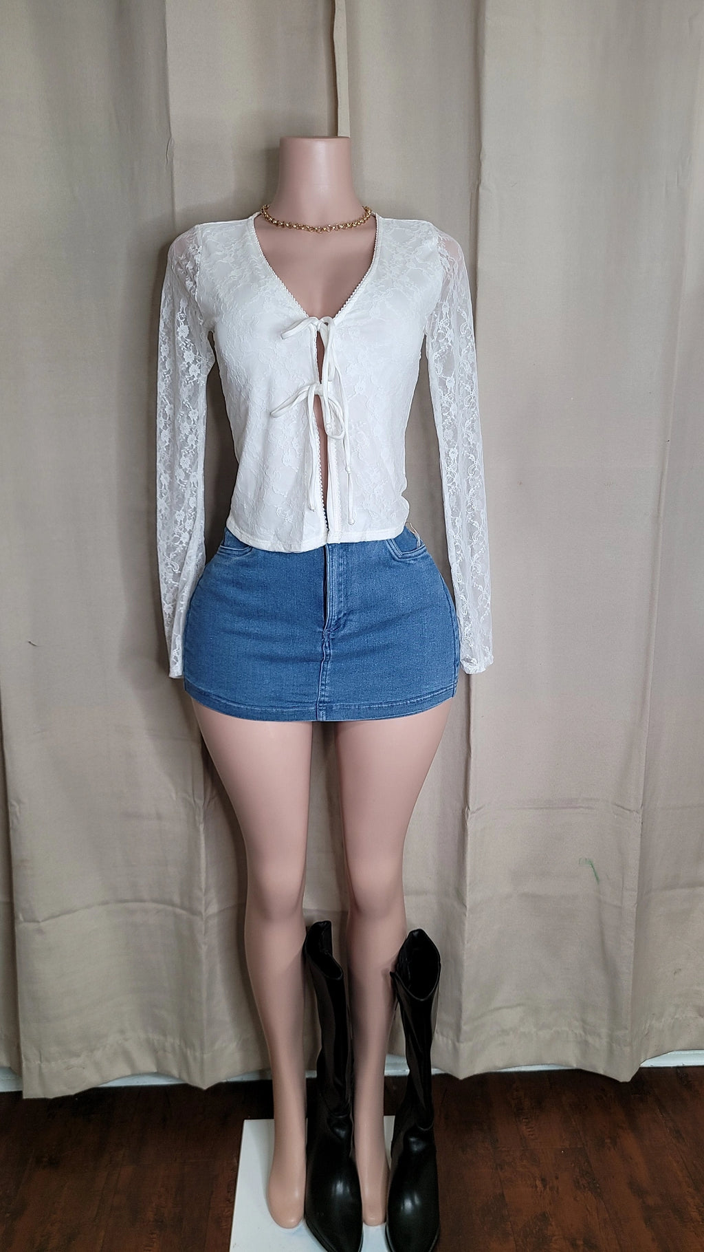 Celine Denim skort