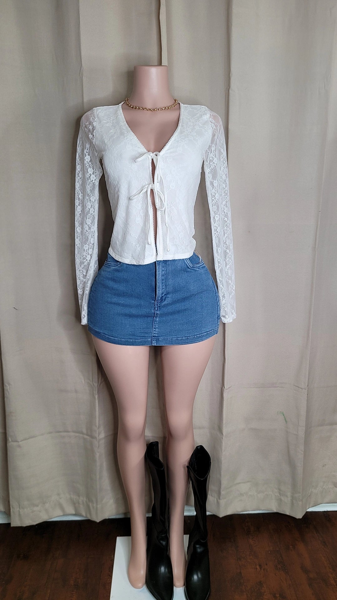 Celine Denim skort