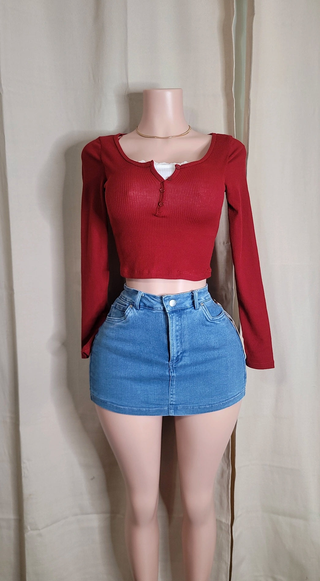 Celine Denim skort