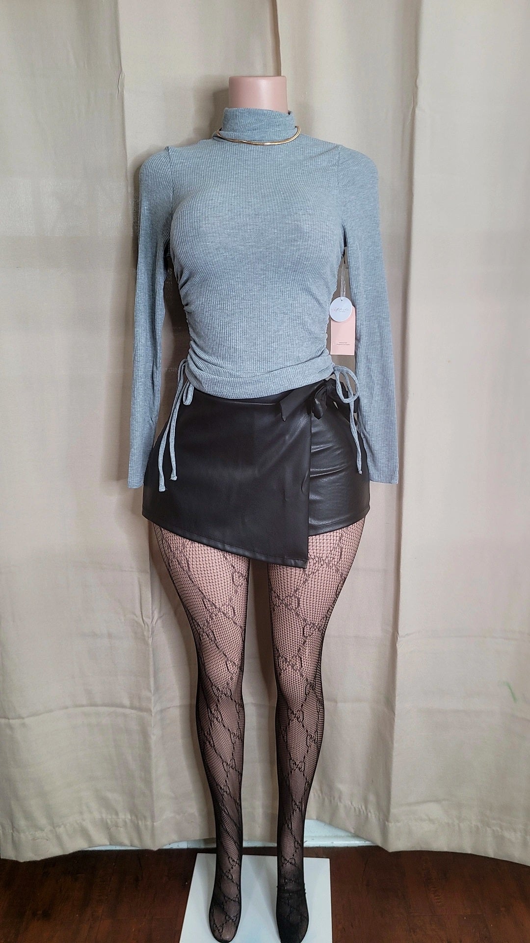Aide wrapped skort