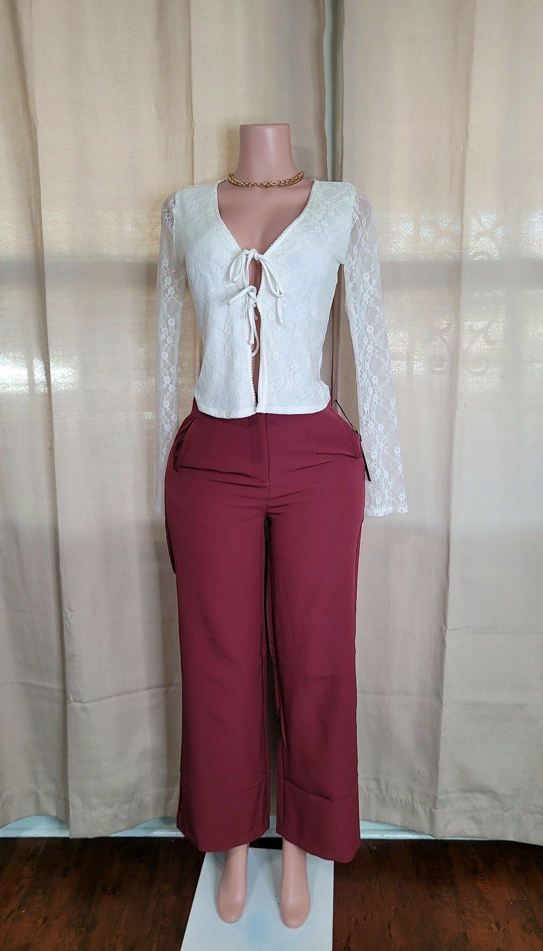 Isela pants (wine)