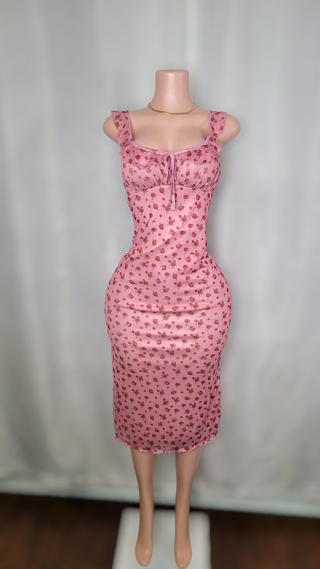 Rose midi dress