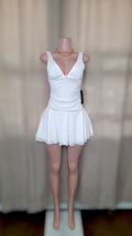 Micaela ruched mini dress