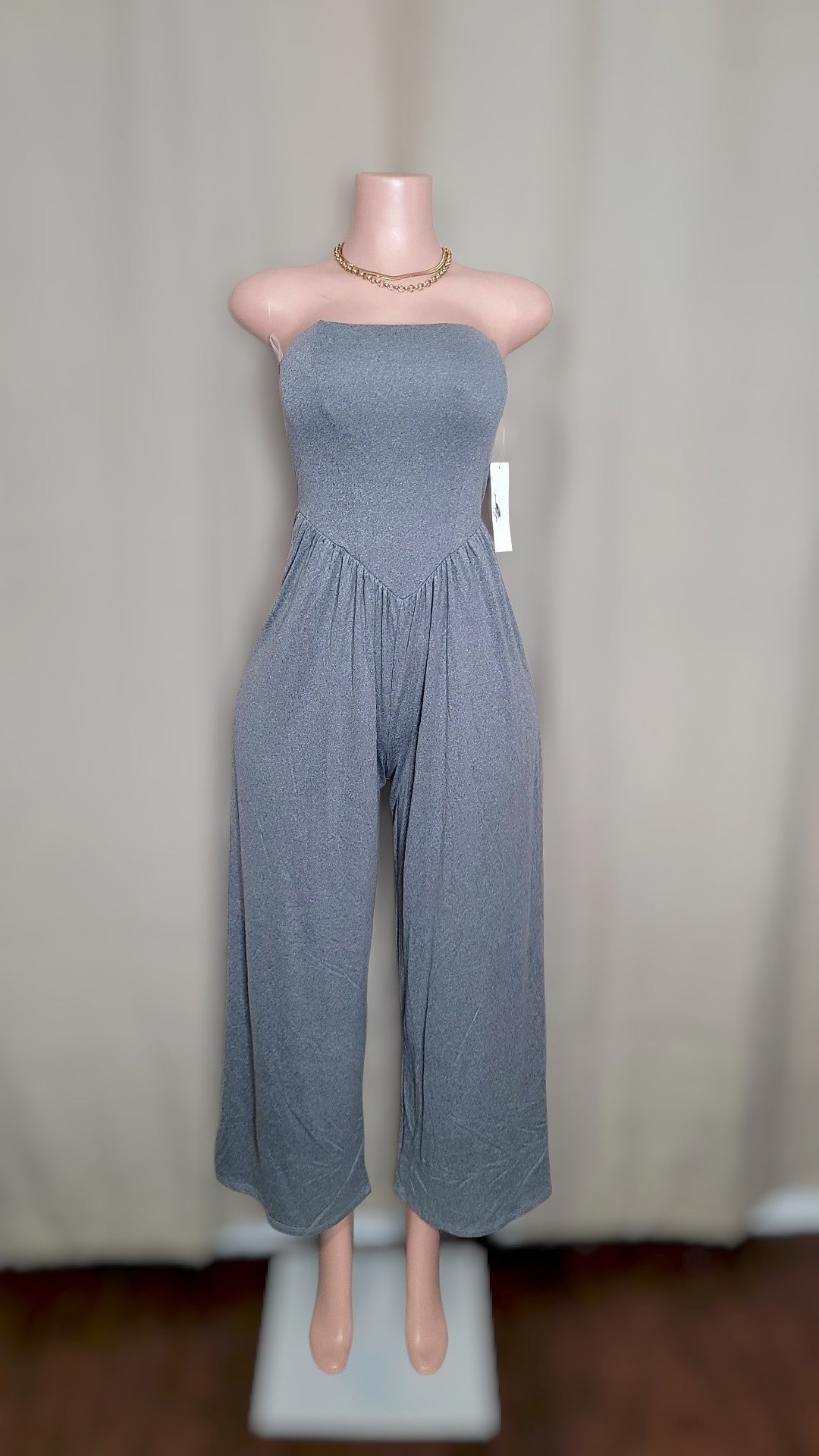 Tammy Tube Jumpsuit (Grey)