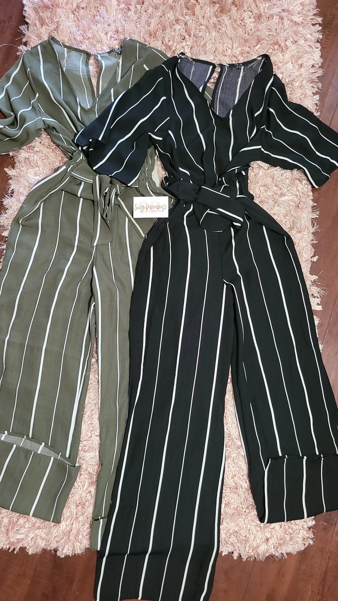 Lola stripe jumpsuit