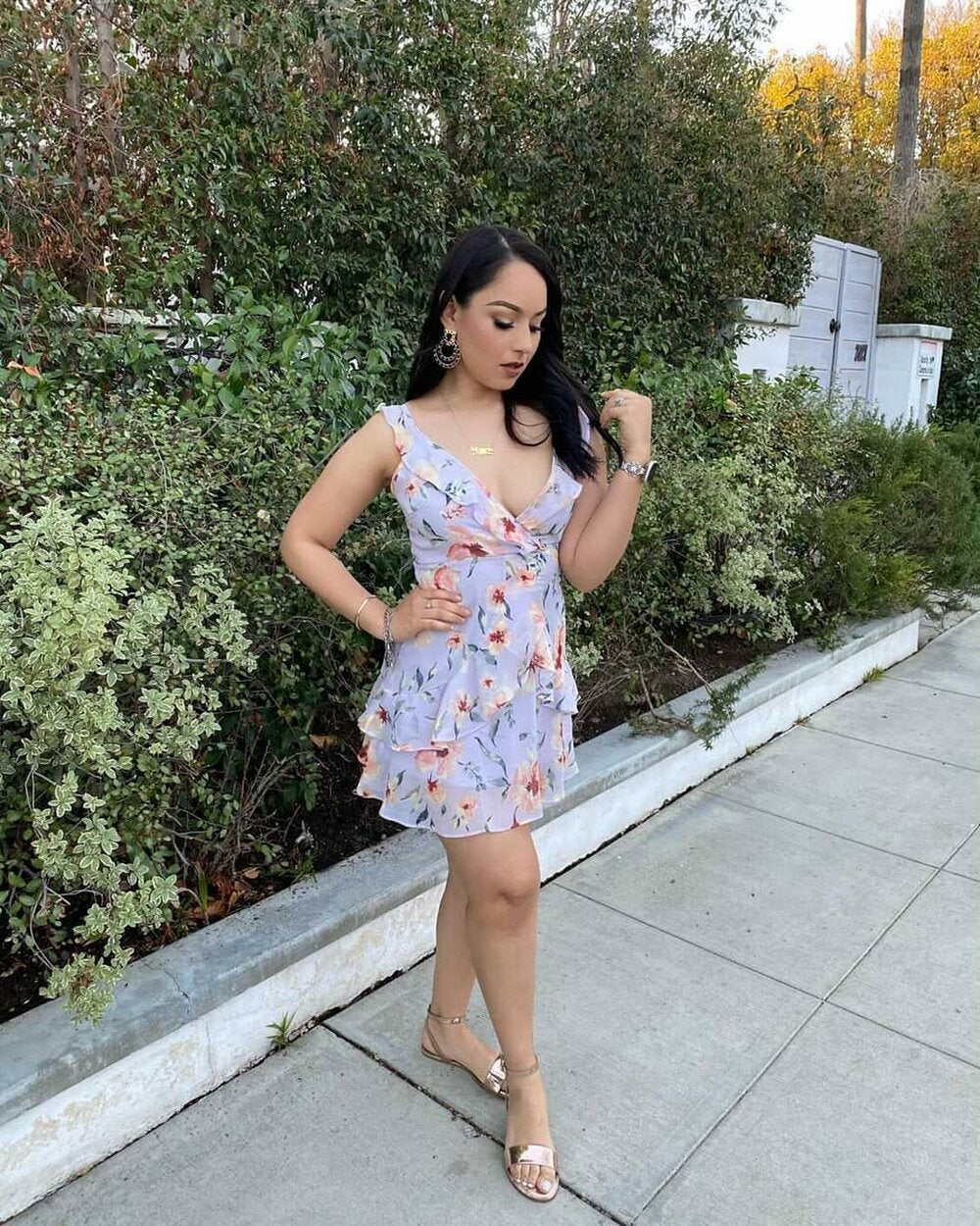 jazzy rufle dress